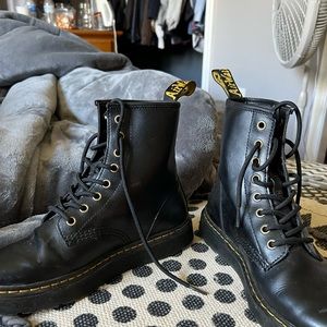 Dr. Martens black combat size 9 women shoe